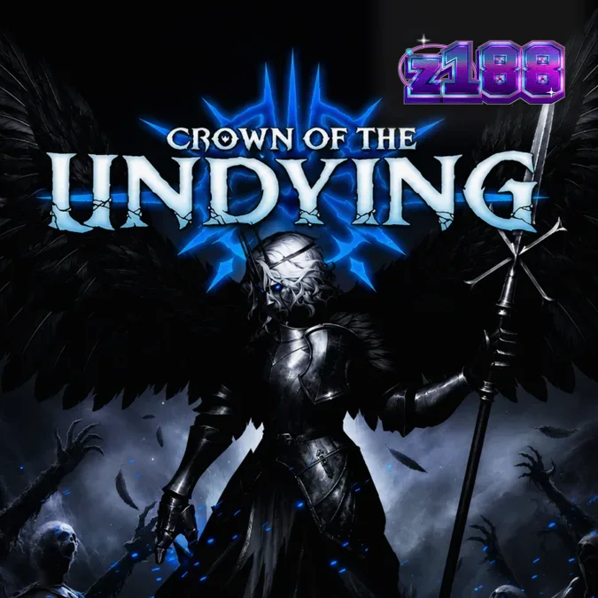 Giao diện trò chơi slot Crown Of The Undying với phong cách gothic